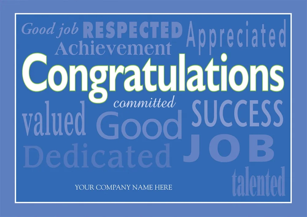 Blue Bravos Congratulations Cards 2