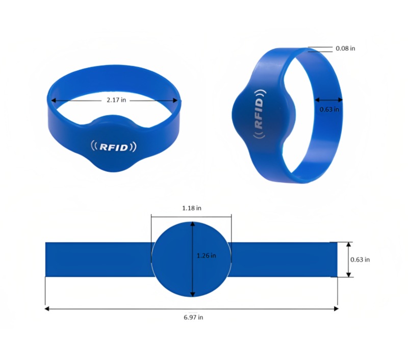 Digital Business Smart NFC Silicone Wristband - Style 6 4