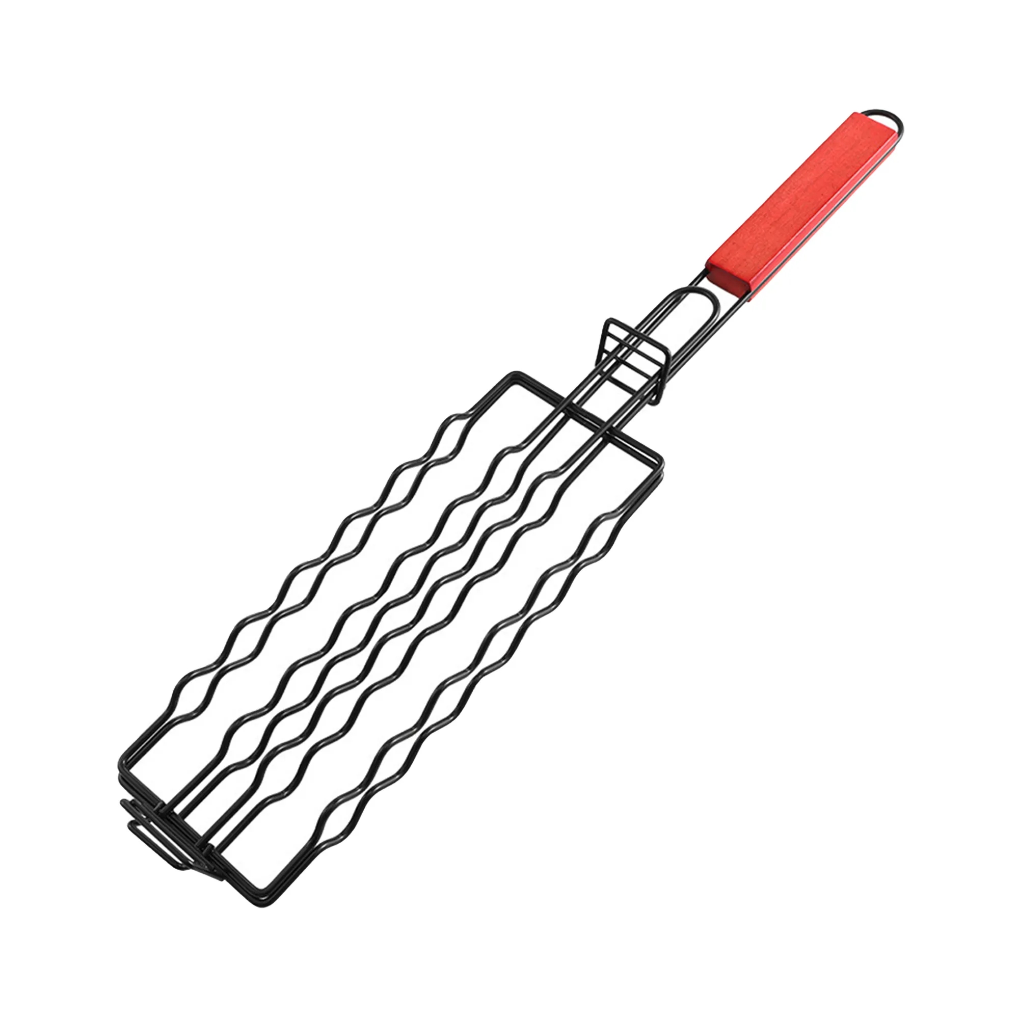Outdoor Camping Carbon Steel Hot Dog Grill Rack 2