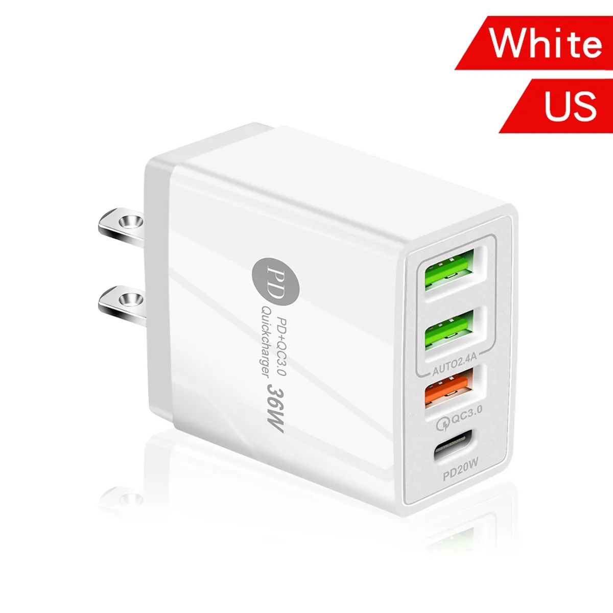 Portable 3USB+PD Wall Charger 2