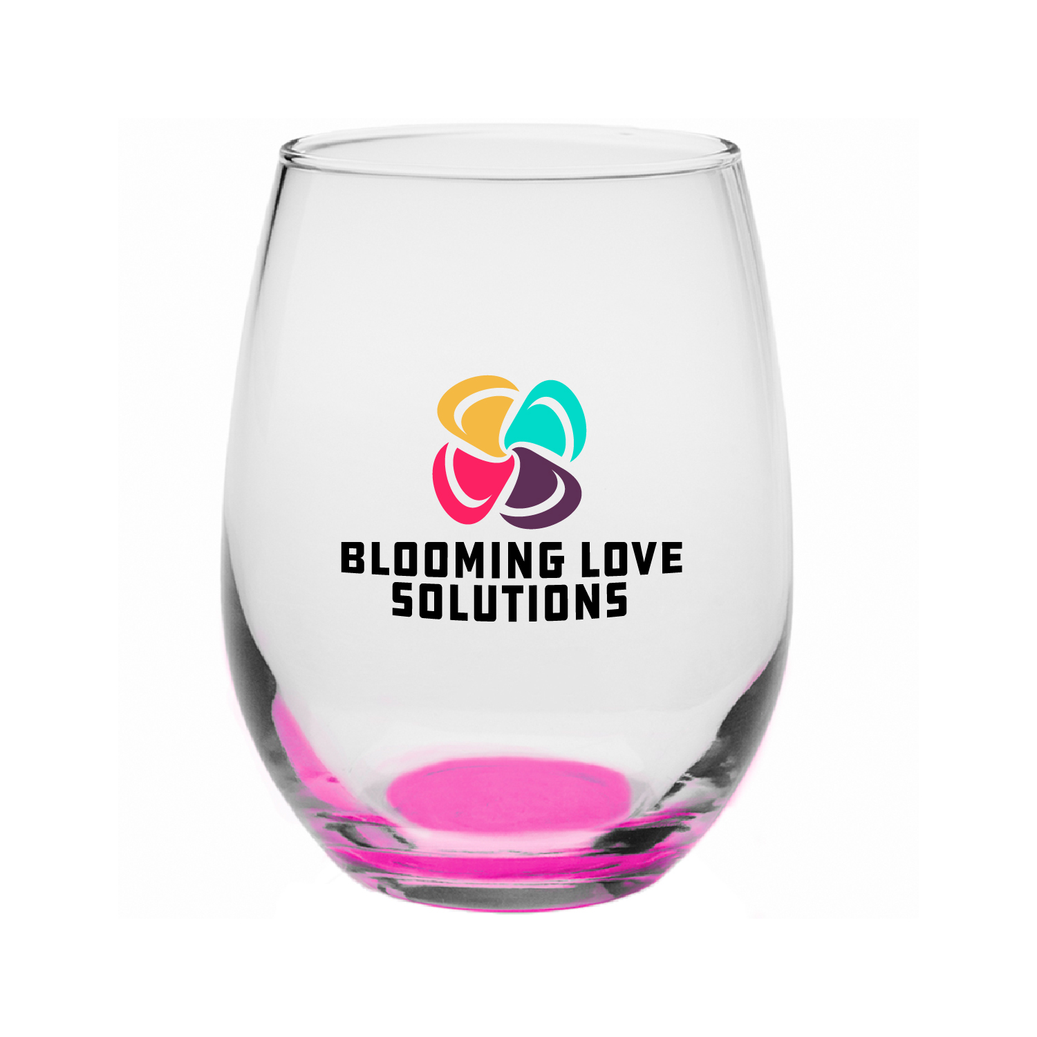 9 oz. Tulip Stemless Wine Glass (Full Color Imprint) 2
