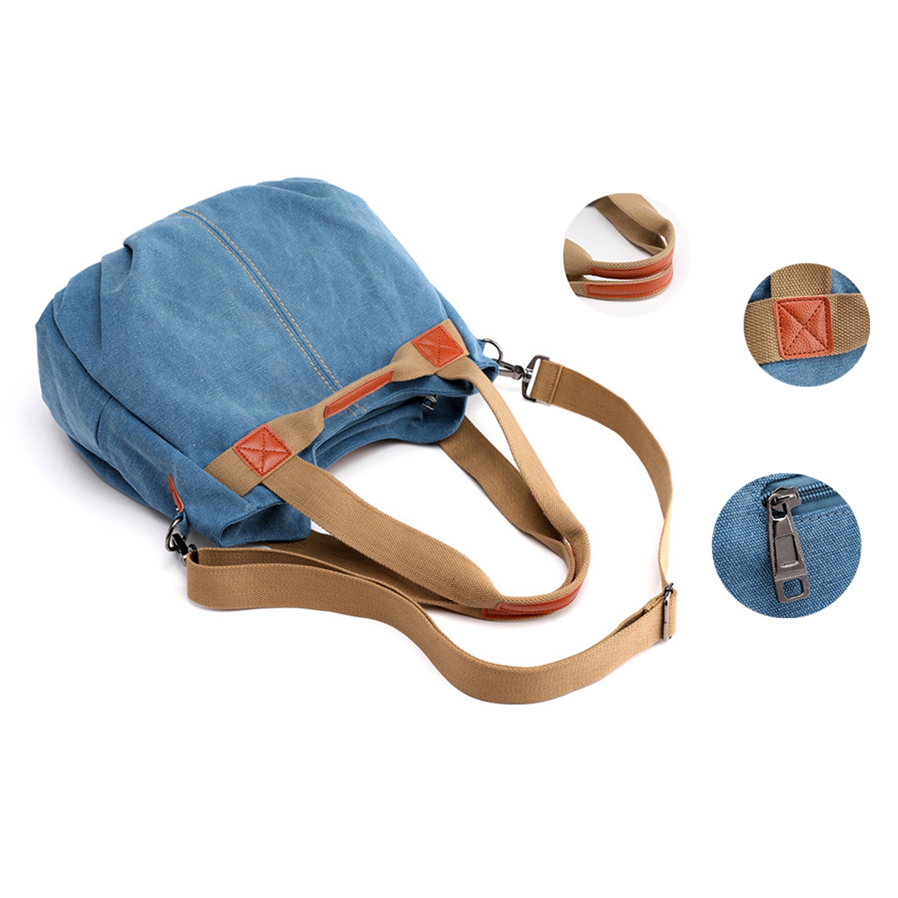 Urban Denim Canvas Tote Bag, custom tote bag with logo imprint 5