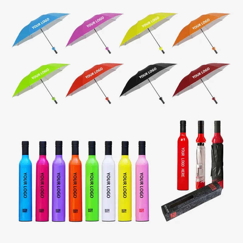 Folding Wine Bottle Umbrella For UV Protection 1