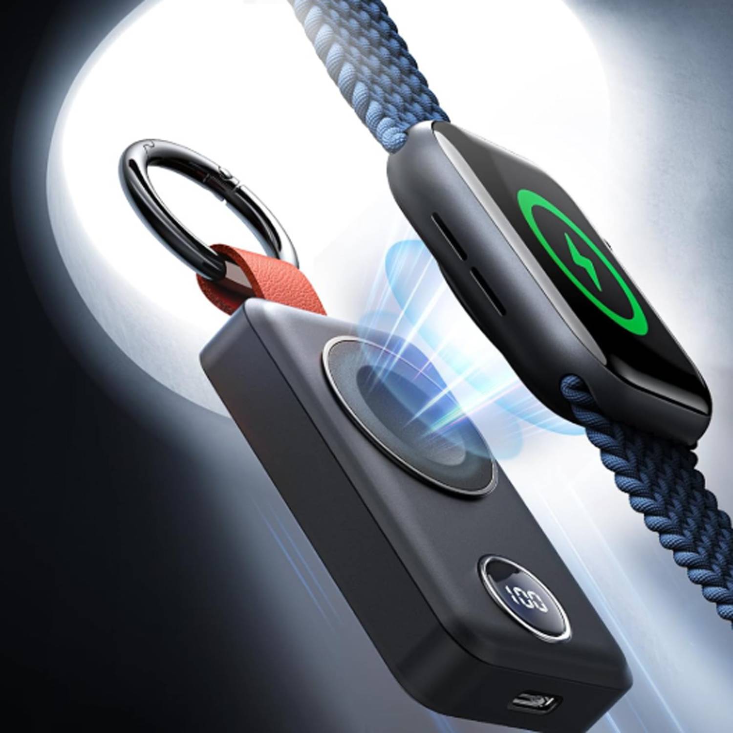Portable Magnetic Smartwatch Charger Keychain 3