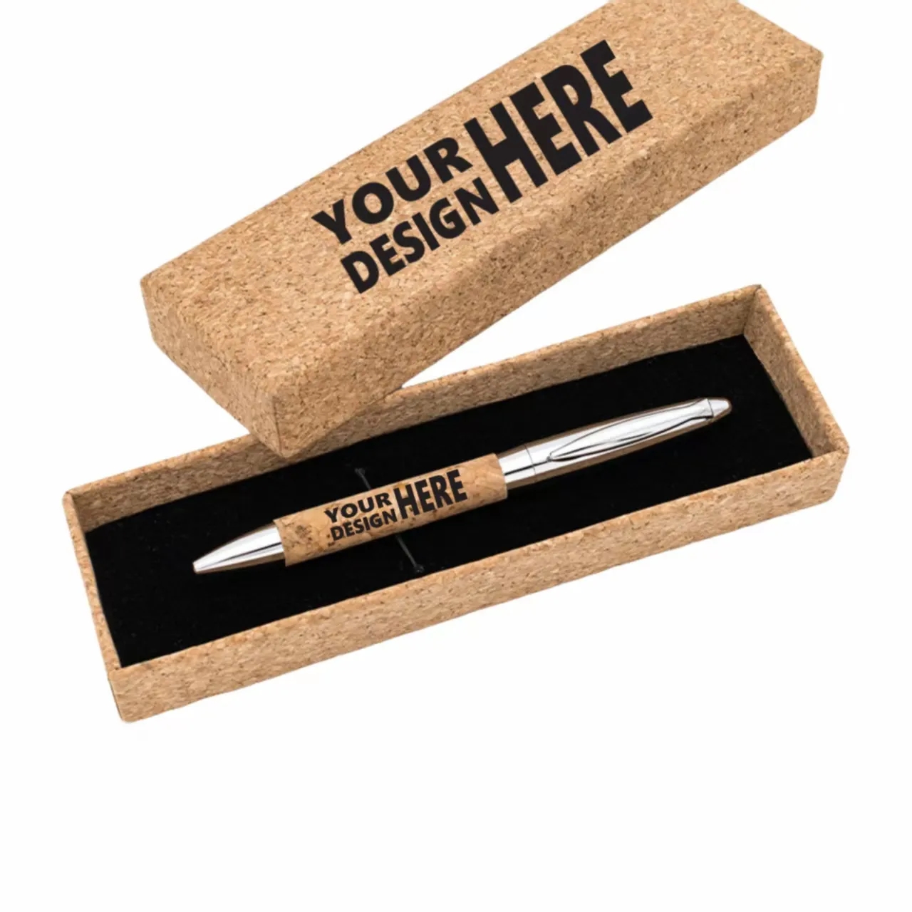 Cork Ballpoint Pen Set - Custom Logo, Office Gift 1