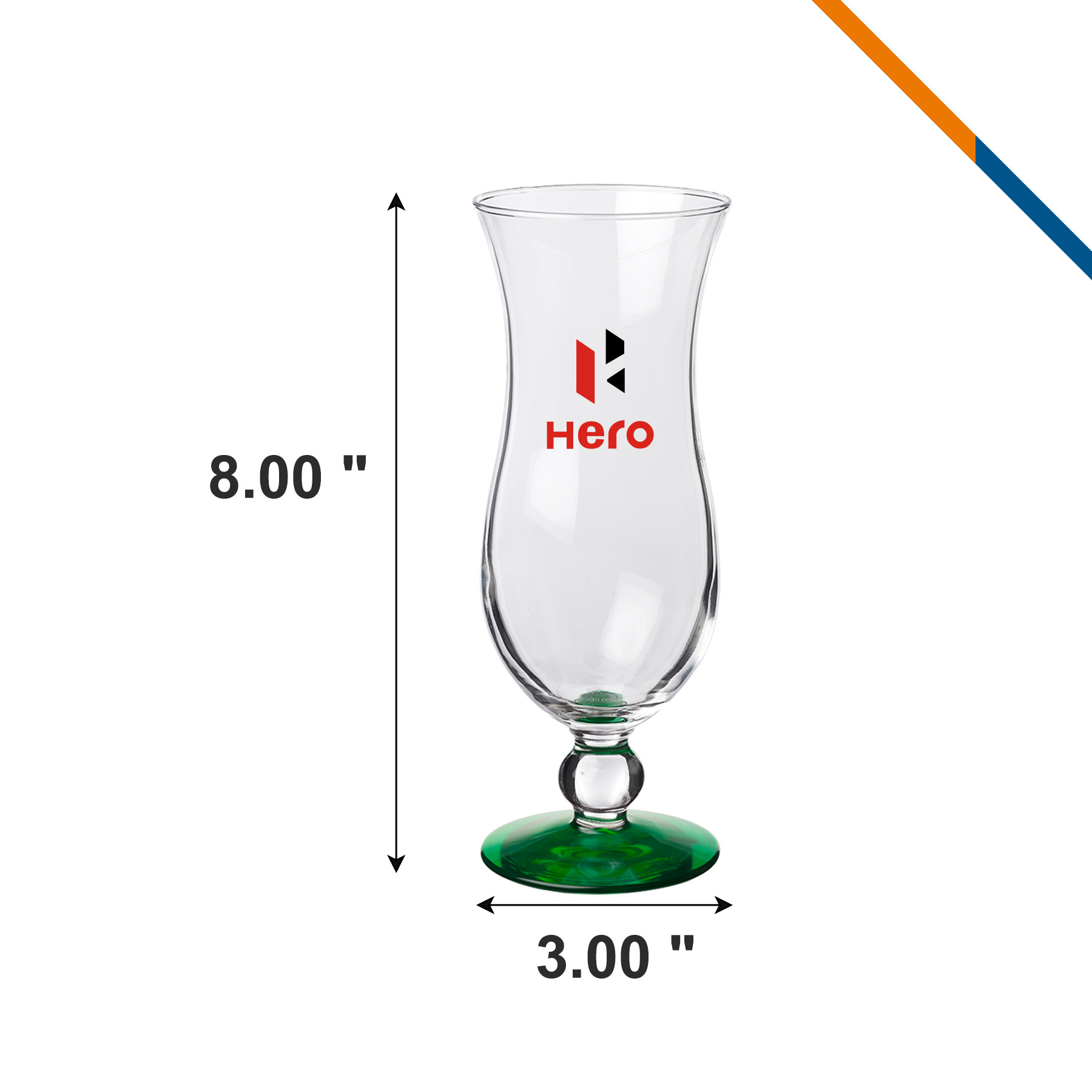 Libbey Leoce Hurricane Glasses - 16 OZ. 4