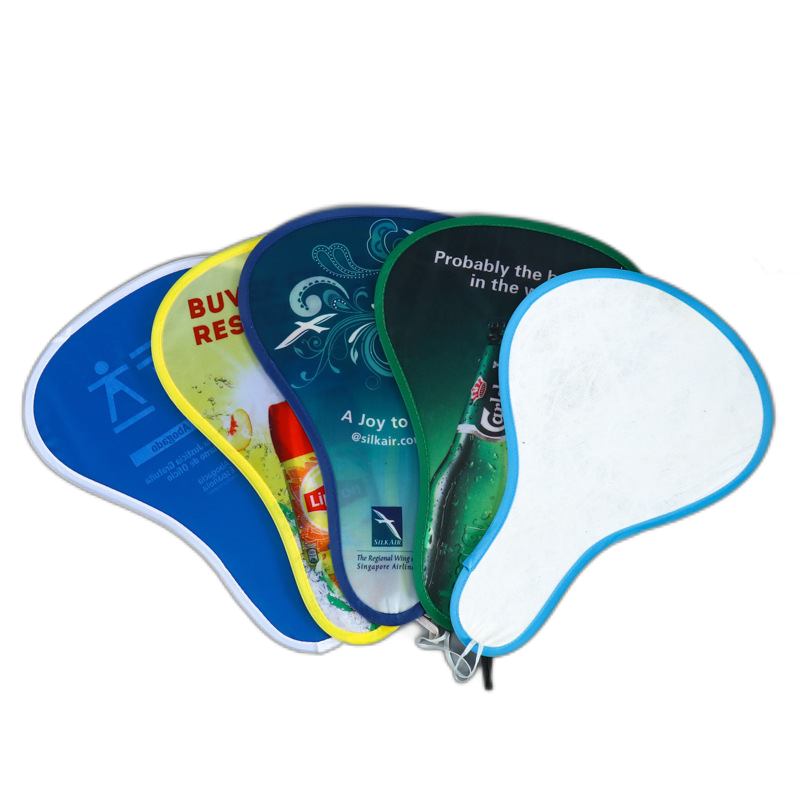 Handheld Foldable Polyester Fans for Outdoor Games 5