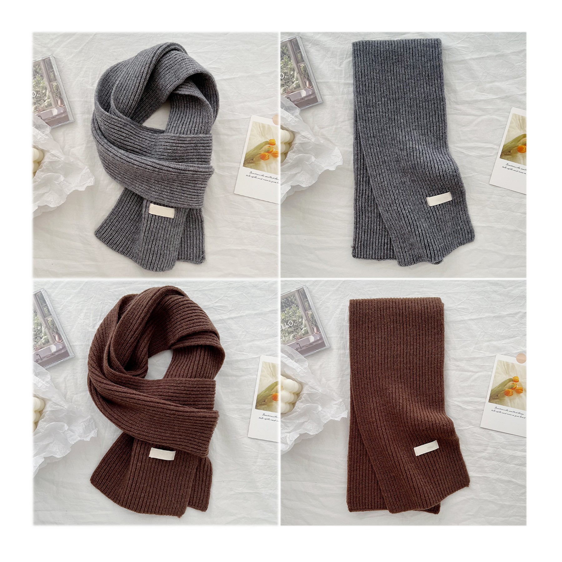 Warm Thick Scarf Long Large 5