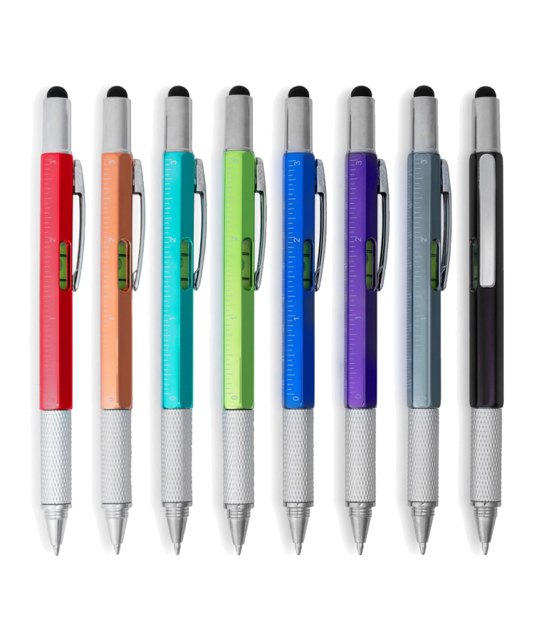Union Printed - 7-in-1 Tool Kit Stylus Metal Twist Pen 1