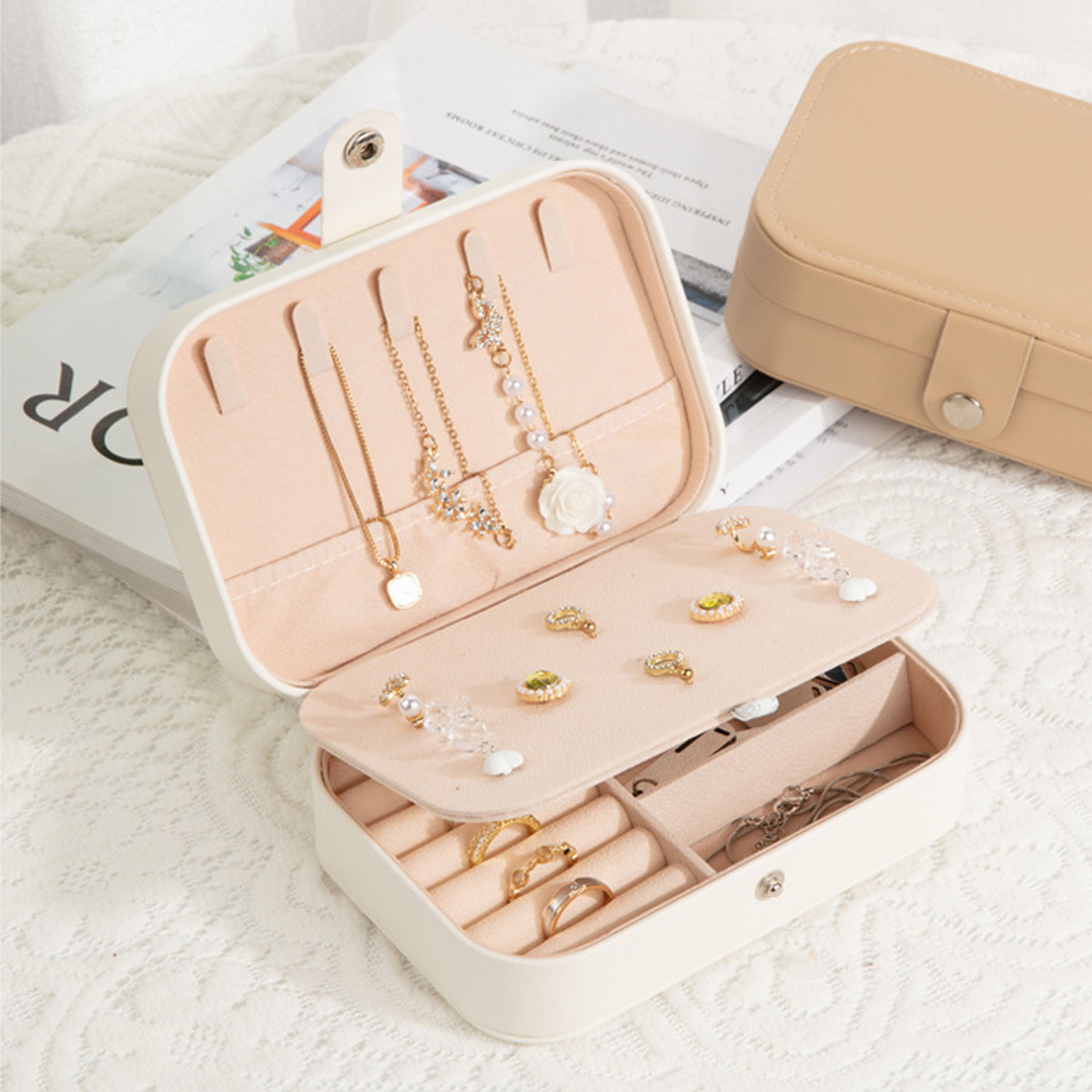 Double-Layer Home Jewelry Box 6