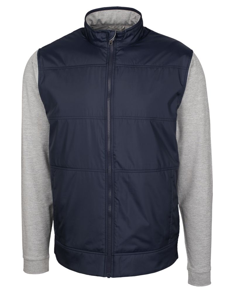 Cutter & Buck Stealth Recycled Hybrid Quilted Mens Windbreaker Jacket 31
