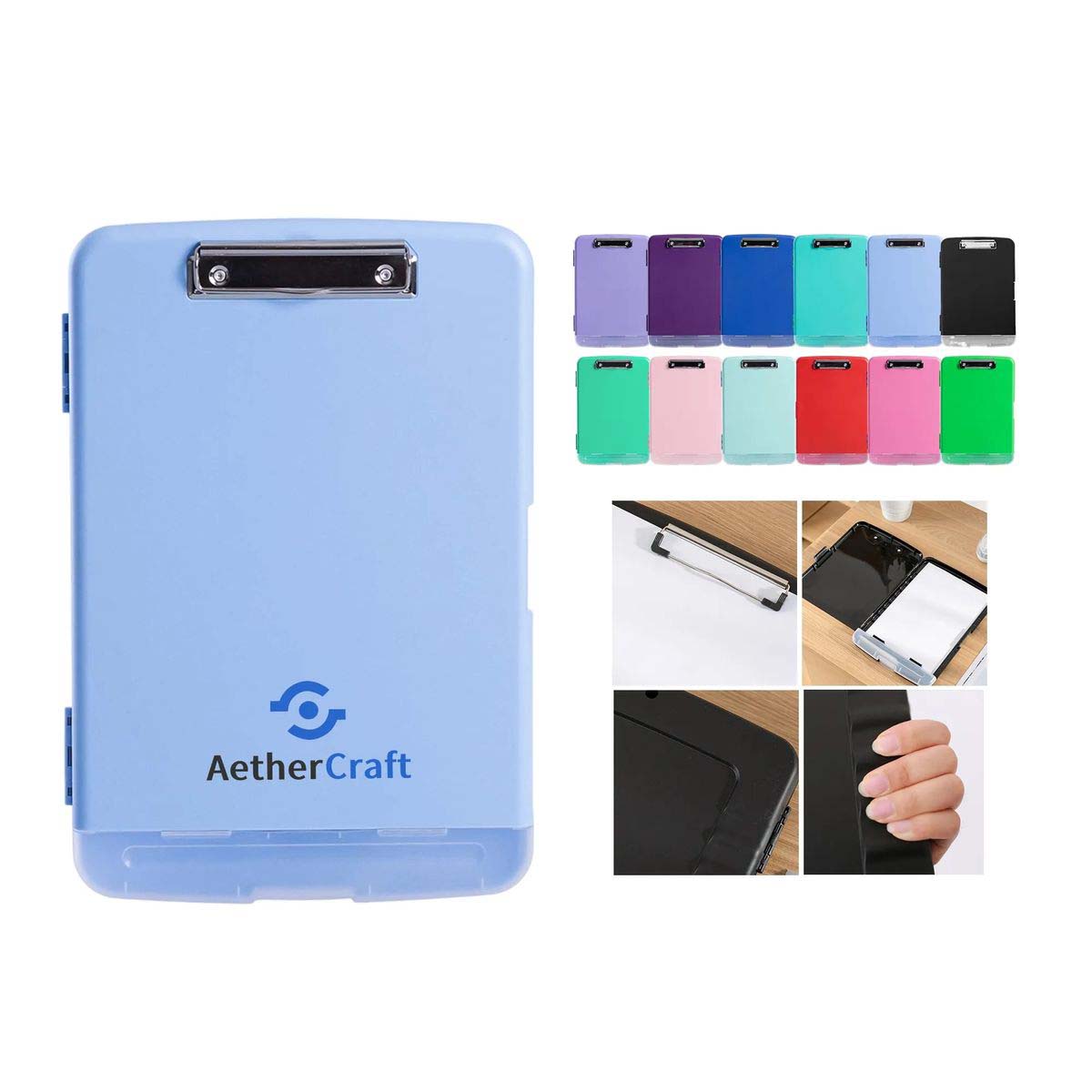 Durable File Storage Box with Writing Surface 4
