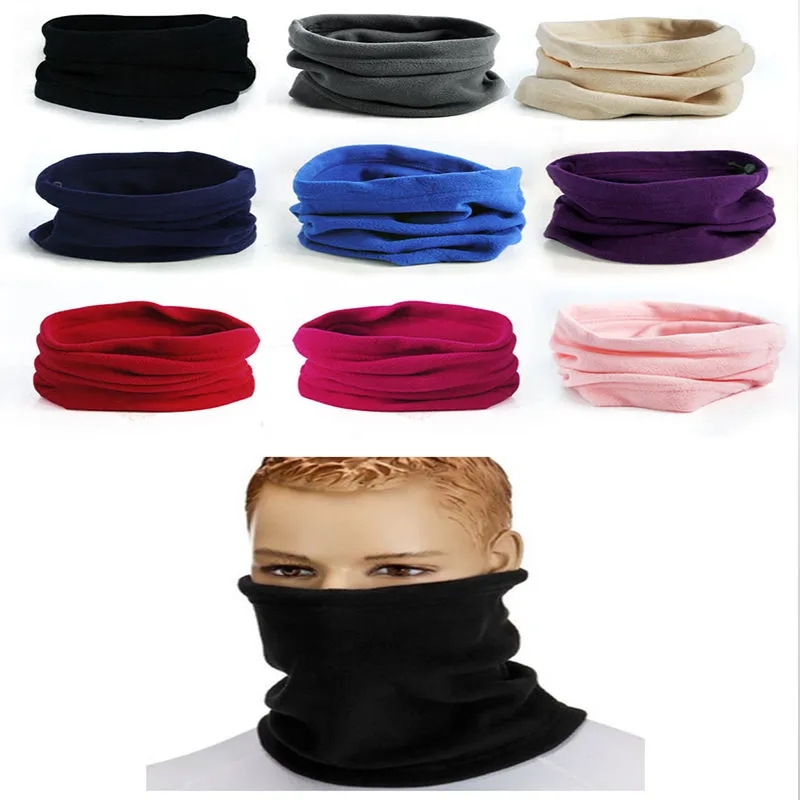 Polar Fleece Multi-Functional Neck Warmer Scarf 4
