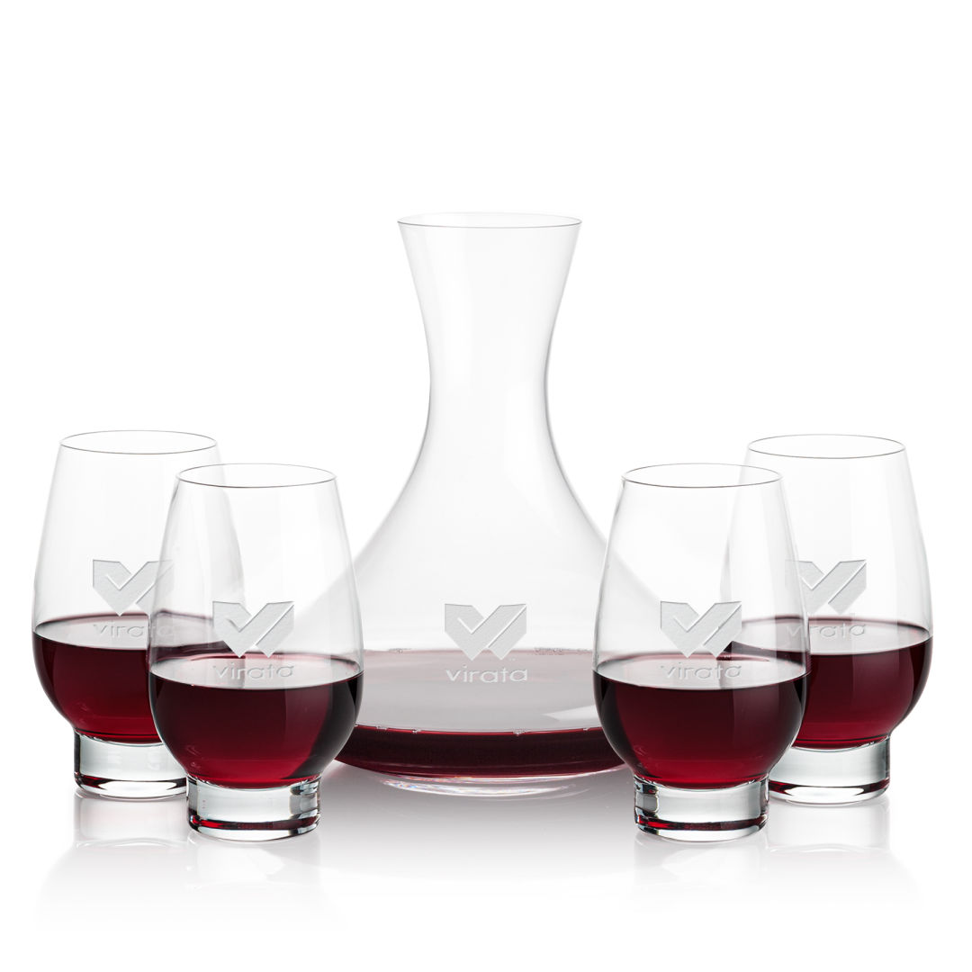 Senderwood Carafe & Glenarden Stemless Wine 6