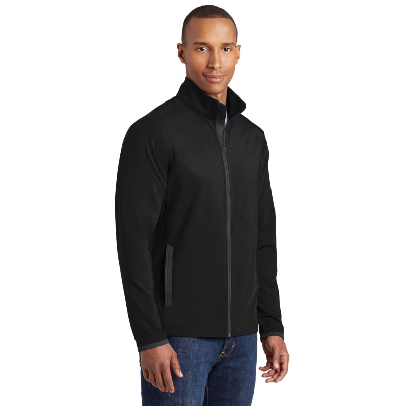 Sport-Tek Sport-Wick Stretch Contrast Full-Zip Jacket. 21