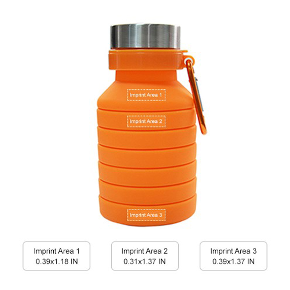 Collapsible Silicone Bottle, 18.6 oz. 2