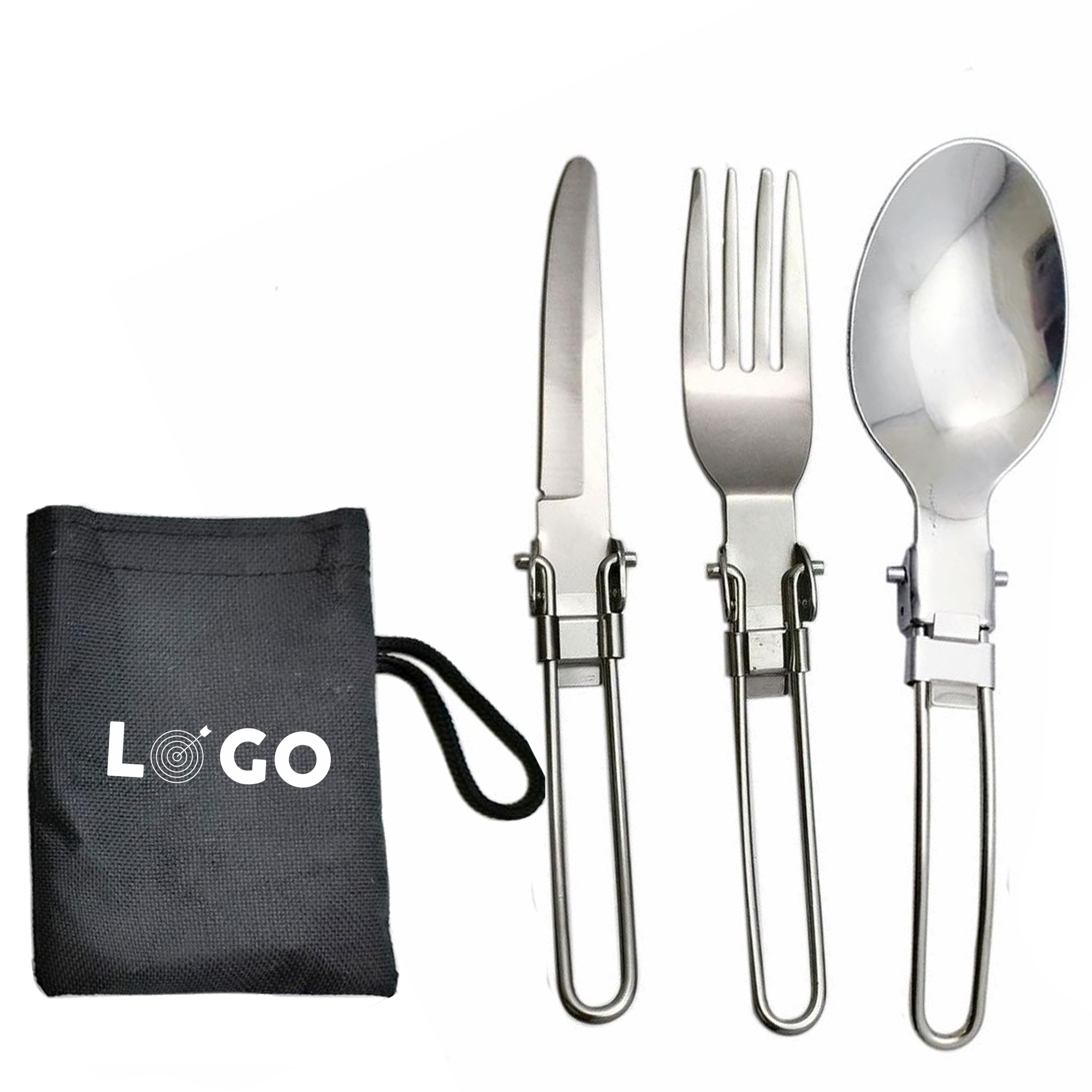 3 Pcs Camping Stainless Steel Flatware Set 3