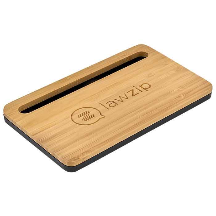 5W Bamboo Desktop Wireless Charger 5