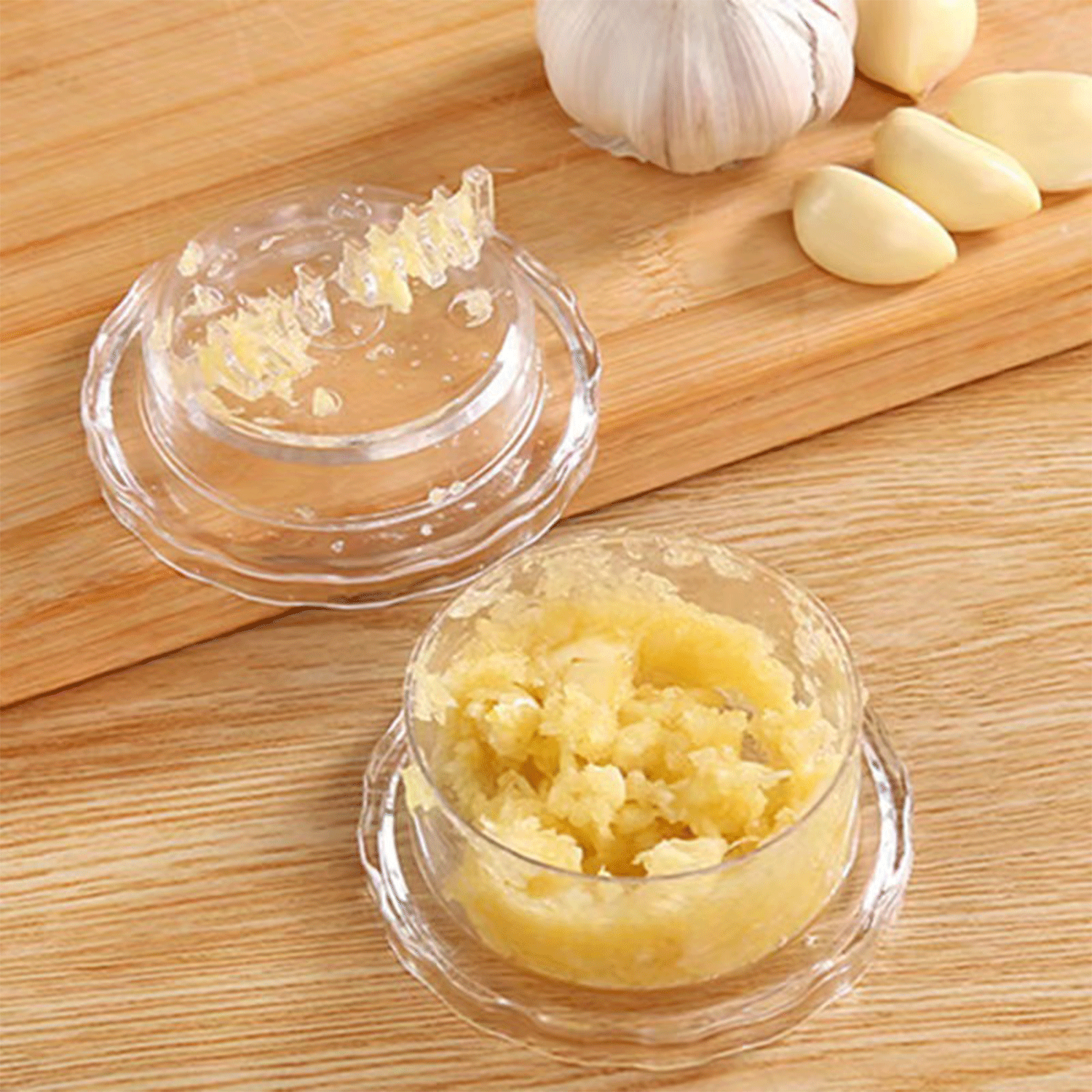 plastic grinder manual rotary Garlic paste puree Press 12