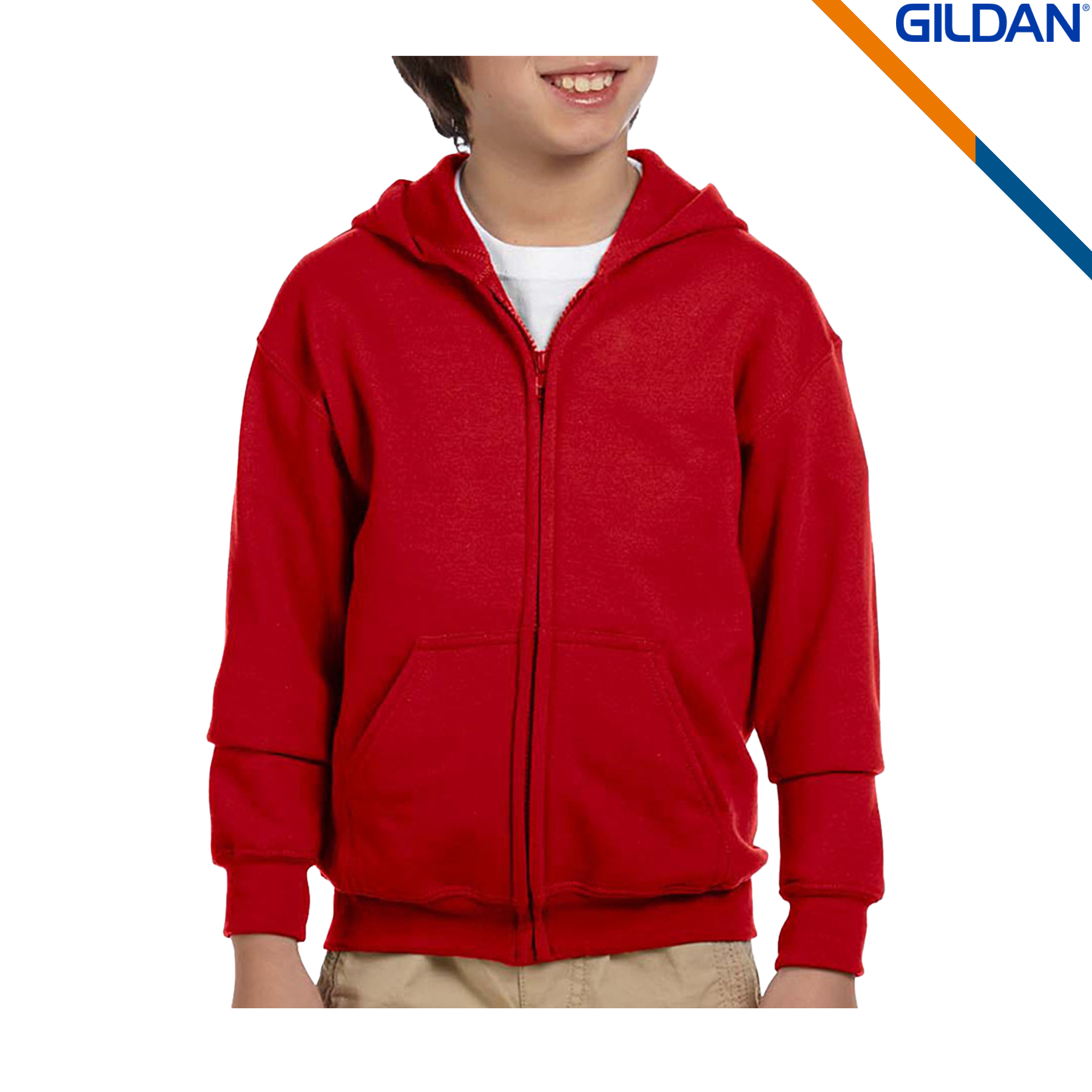 Gildan® Heavy Blend Youth Full Zipper Sweatshirts, custom hoodie or sweatshirt with logo imprint 8