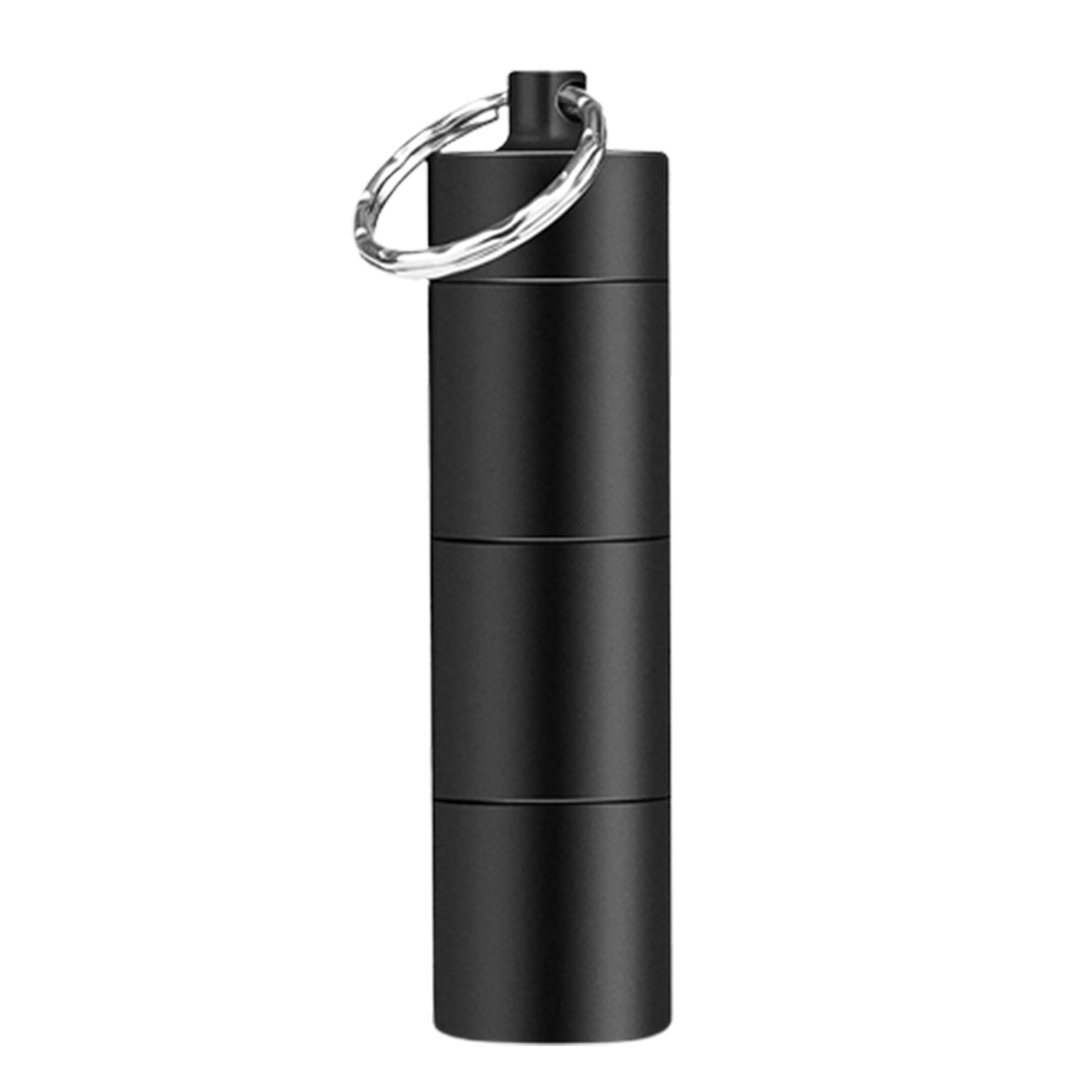 Aluminum Alloy Small Medicine Bottle W/Keyring 3