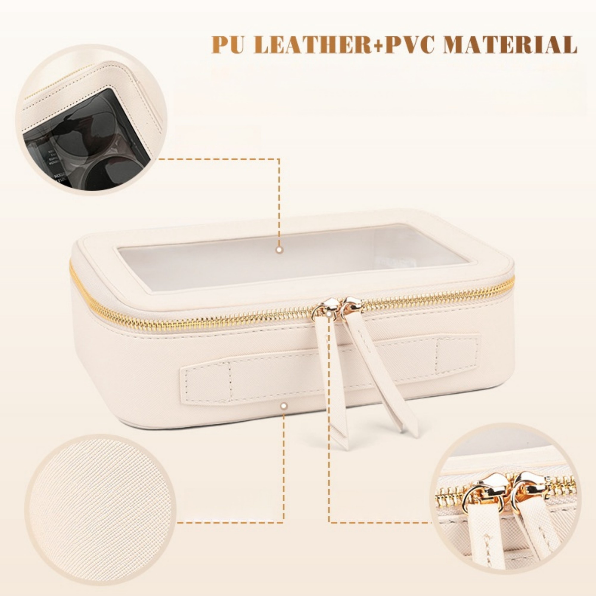 Single Layer Clear Makeup Bags 5