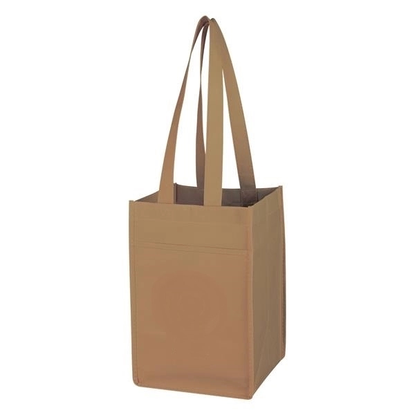 Non-Woven 4 Bottle Wine Tote Bag 1