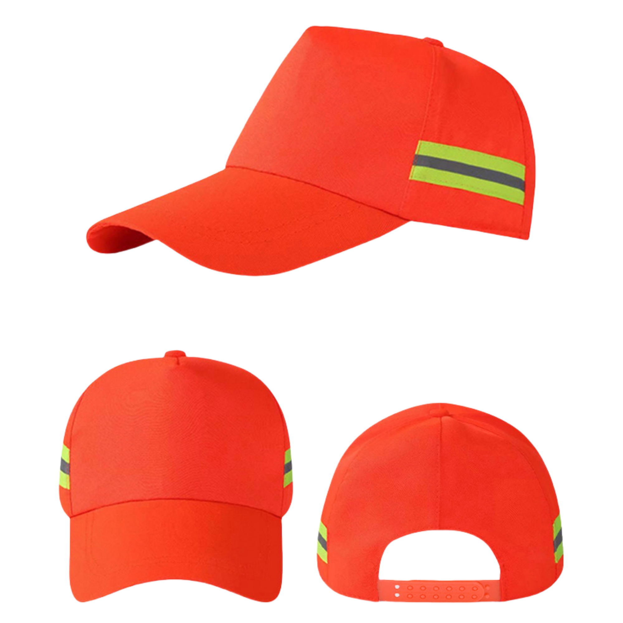 Reflective Cap Breathable Safety Baseball Hat 2