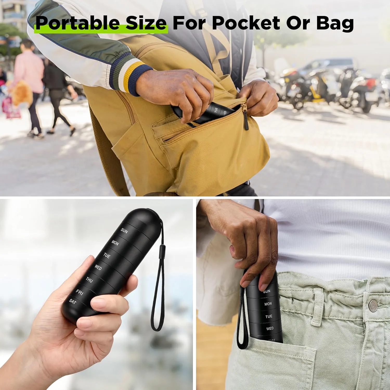 Waterproof Detachable Weekly Pill Organizer Box 5