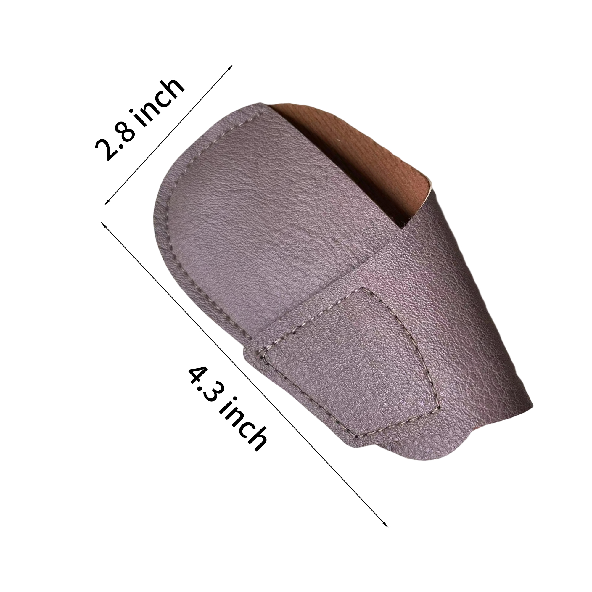 Faux Leather Club Protector Removable Closure 4.3" By 2.8" 4