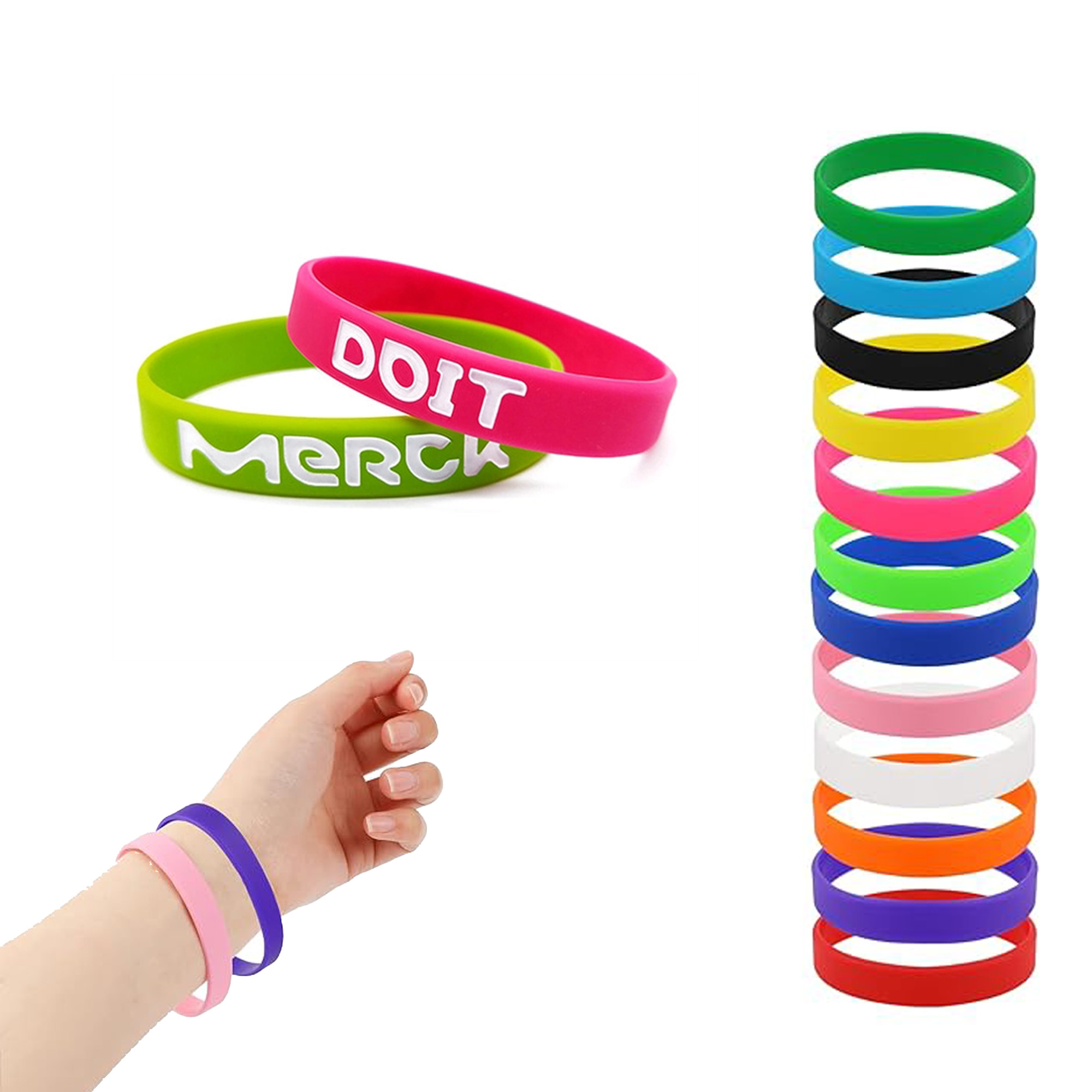 Solid Color Silicone Wristband 2