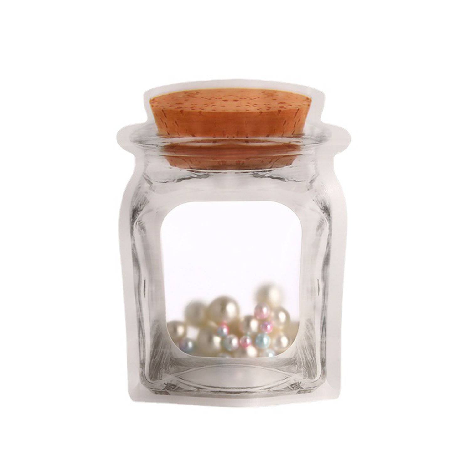 100pcs Small Reusable Bottle-Shaped Food Storage Bag 1