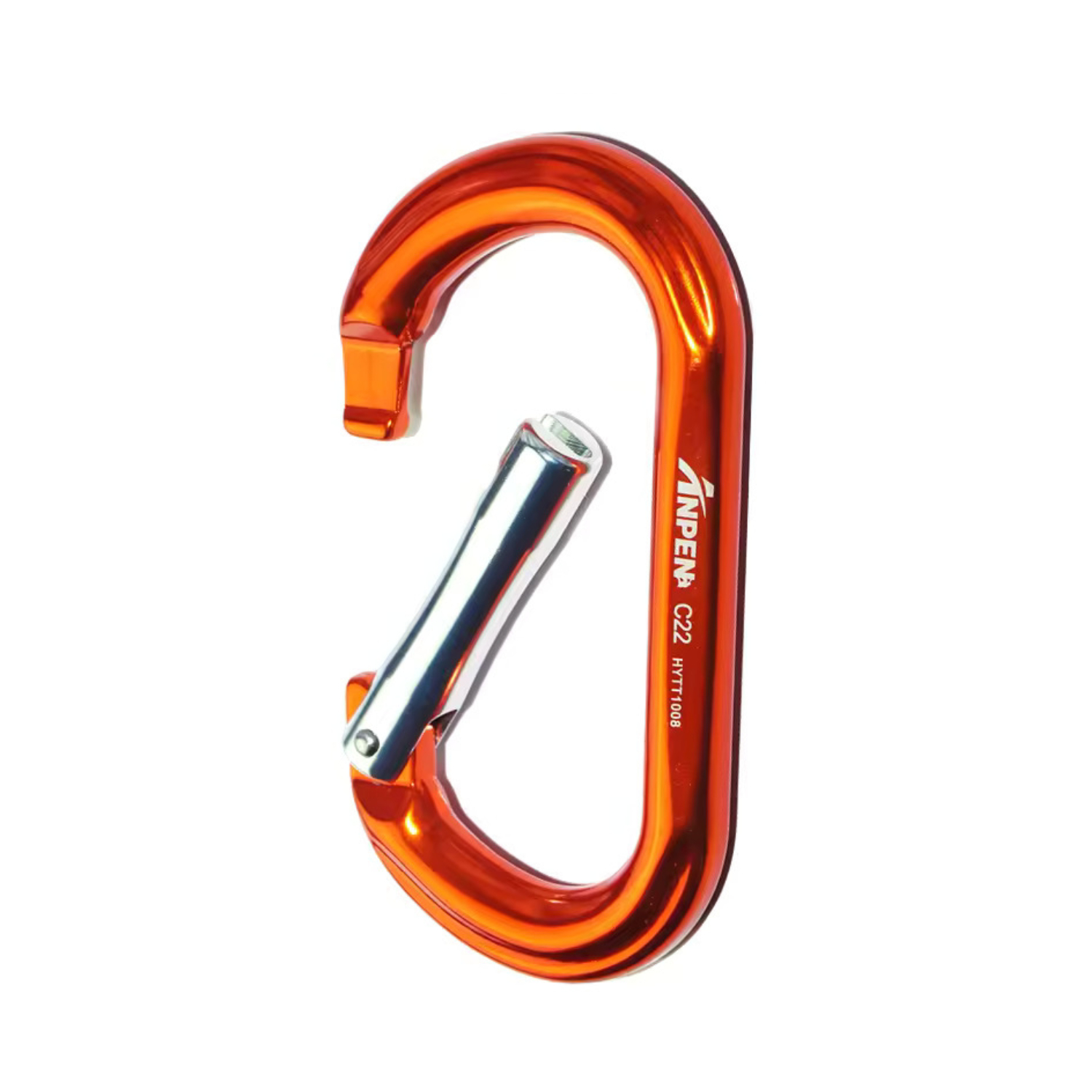 D Ring Shape Straight Gate Aluminum Carabiner 5
