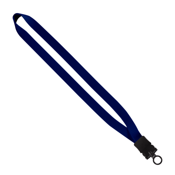 3/4" Smooth Nylon Lanyard with Snap-Buckle Release & O-Ring 31