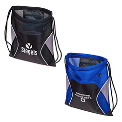 Jumbo Globetrotter Mesh Fabric Drawstring Bag 8