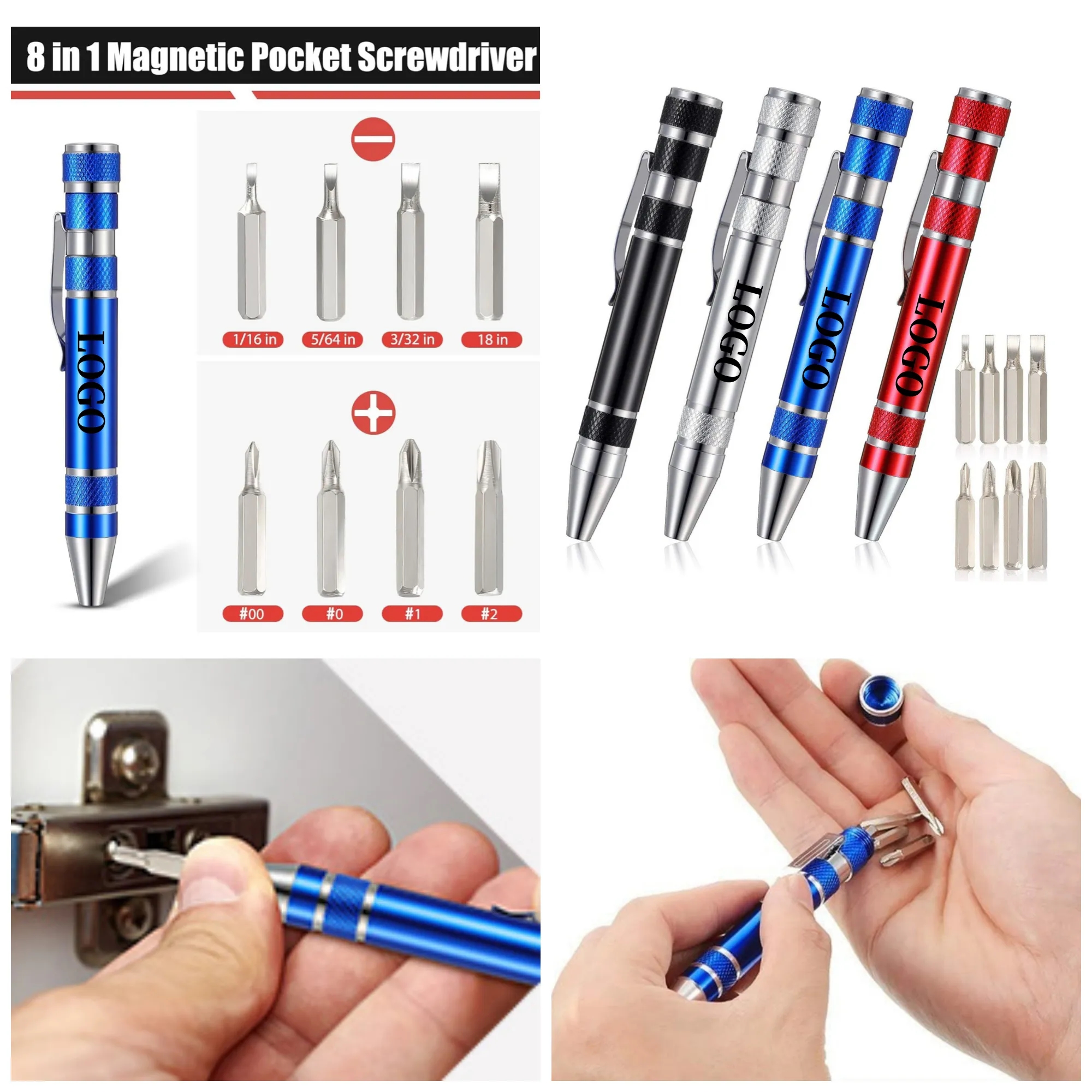 Multitool Handy Tool 8 in 1 Magnetic Pocket Pen Screwdriver 3