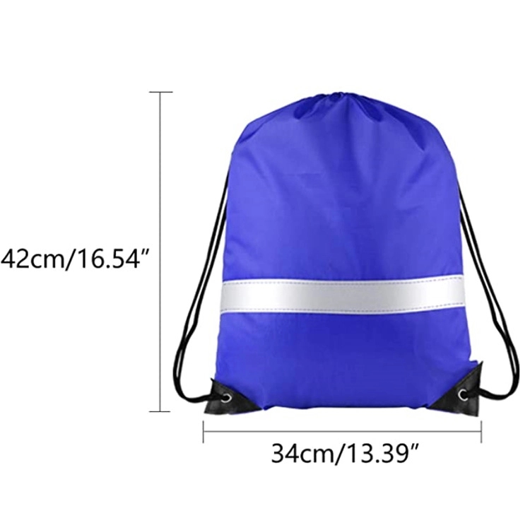 Reflective Stripe Drawstring Backpack 4