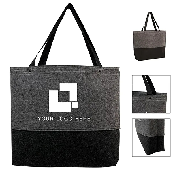 Custom Rpet Large Felt Tote Bag 1