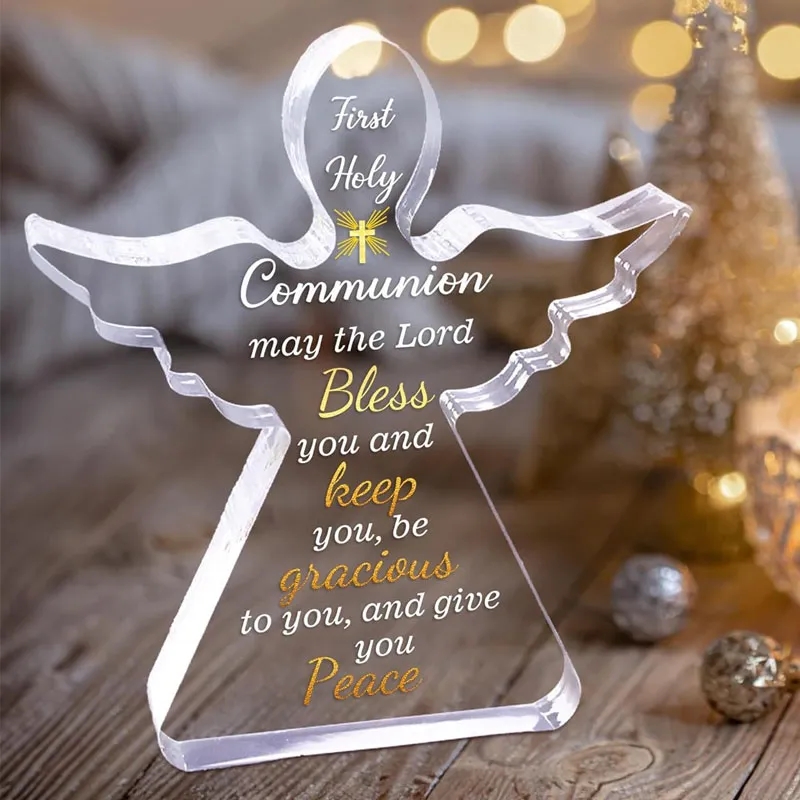 Clear Acrylic Angel Memorial Gifts 3