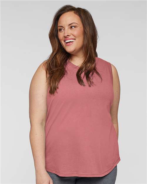 Women's Curvy Relaxed Fine Jersey Tank - 3892 40