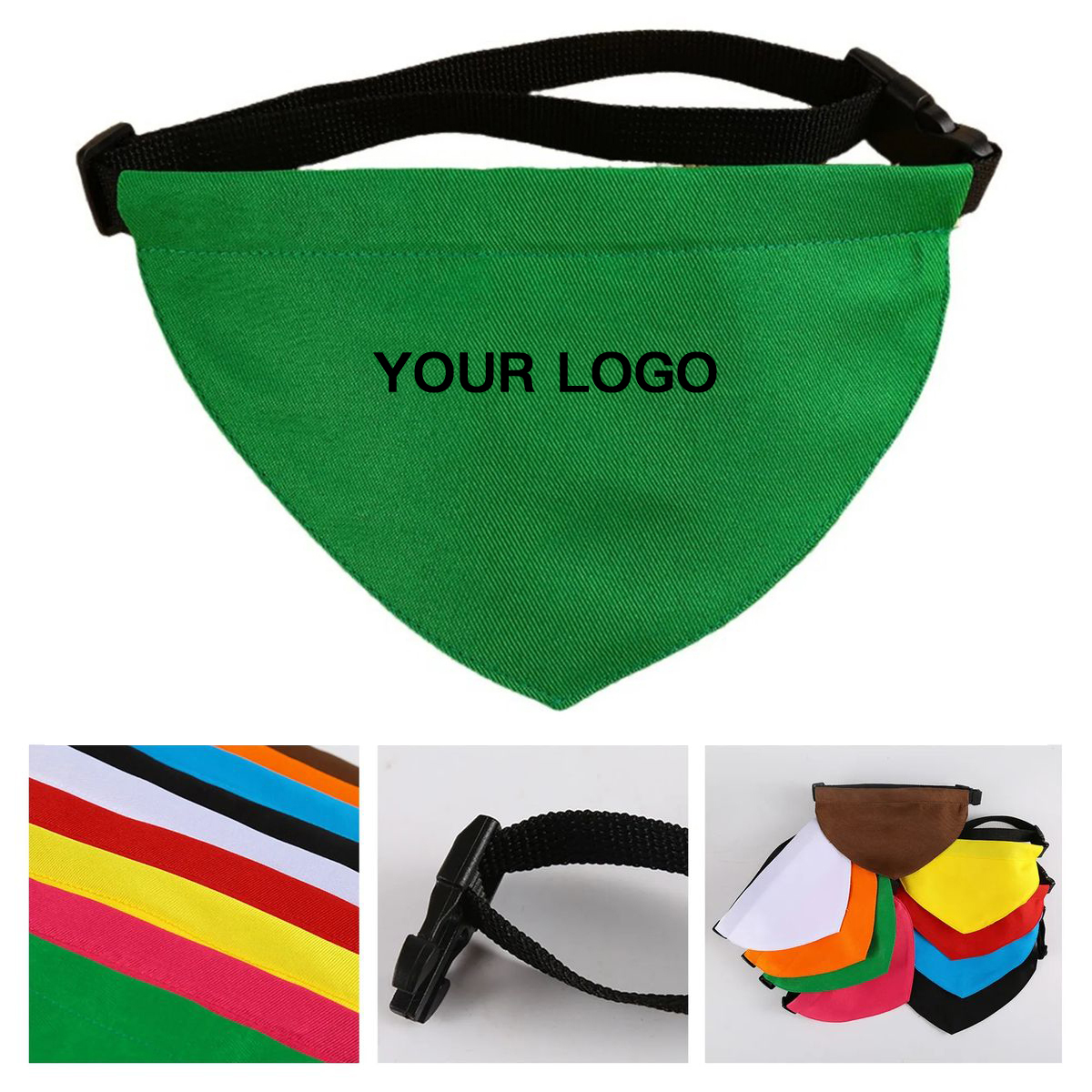 Soft Oxford Dog Triangle Bandana 2