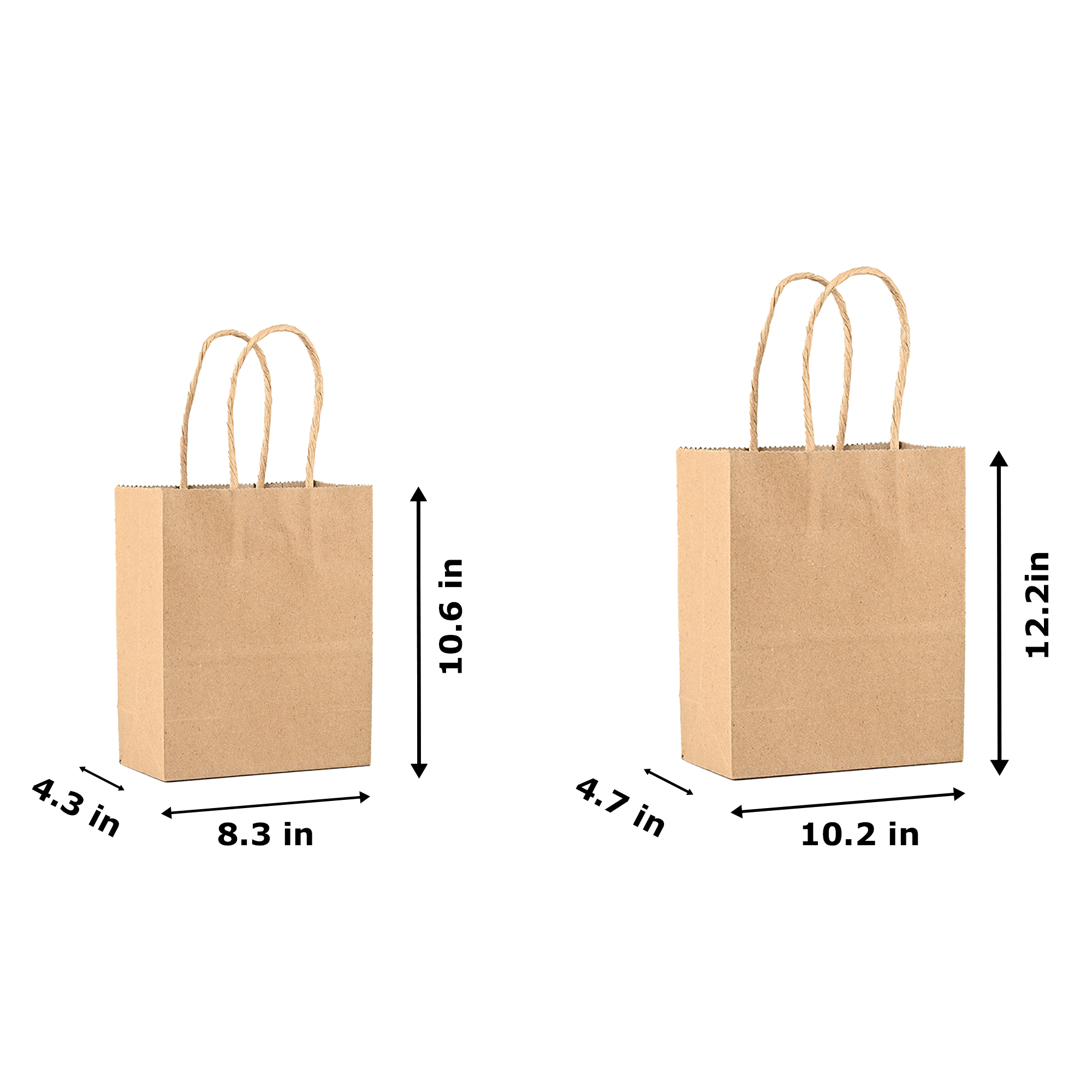 Custom Kraft Paper Bags for Gift Retail Party 2