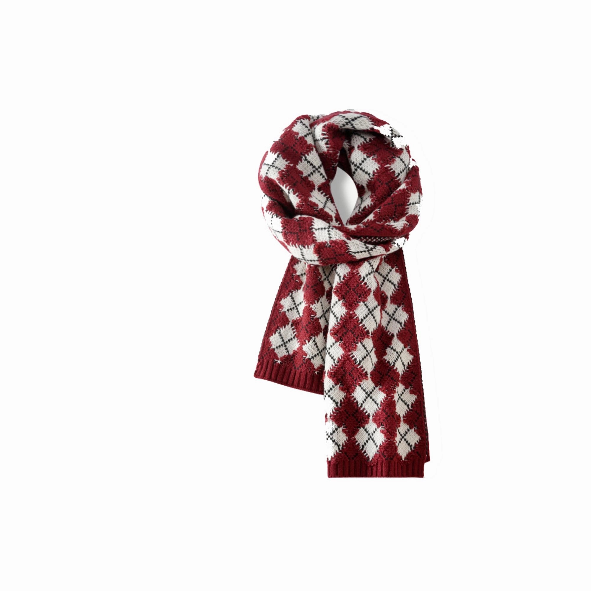 Acryli Knitted Scarf MOQ 100PCS 11