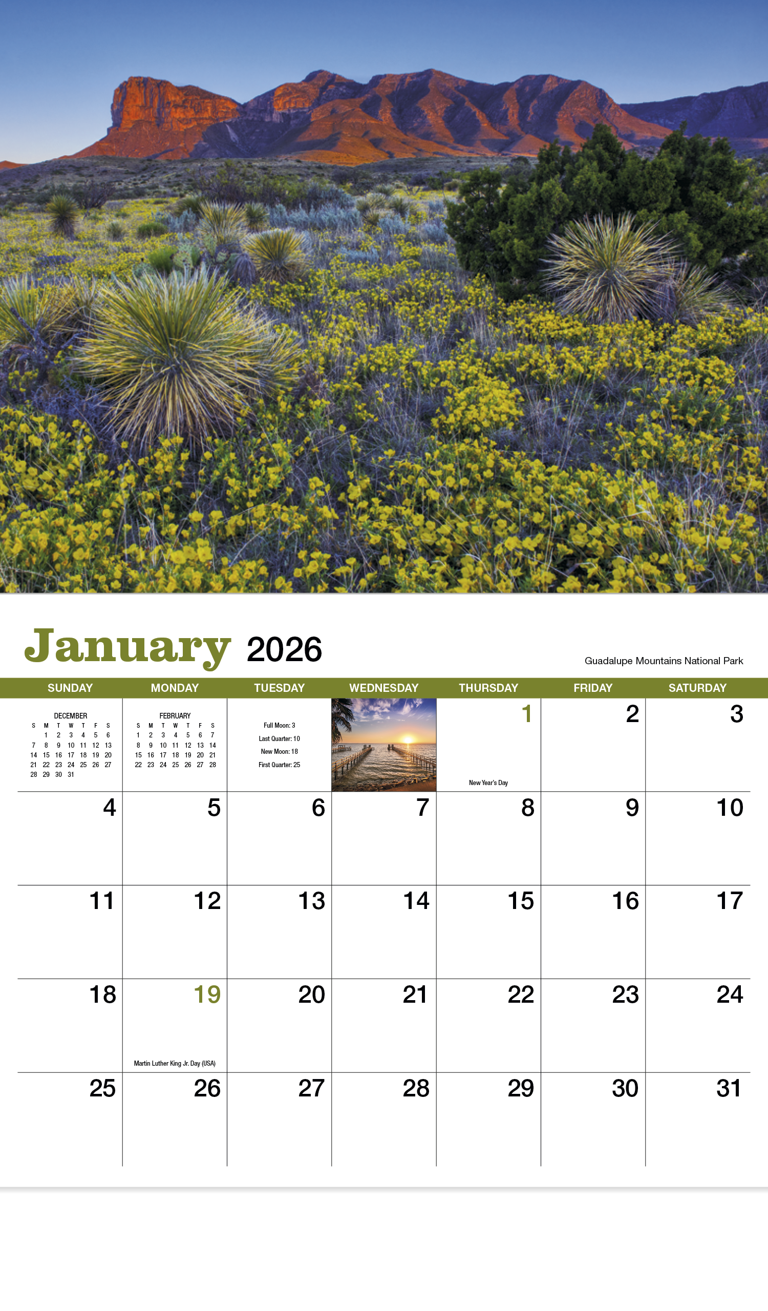 HotLine® Products Texas Appointment Calendar - Stapled 8
