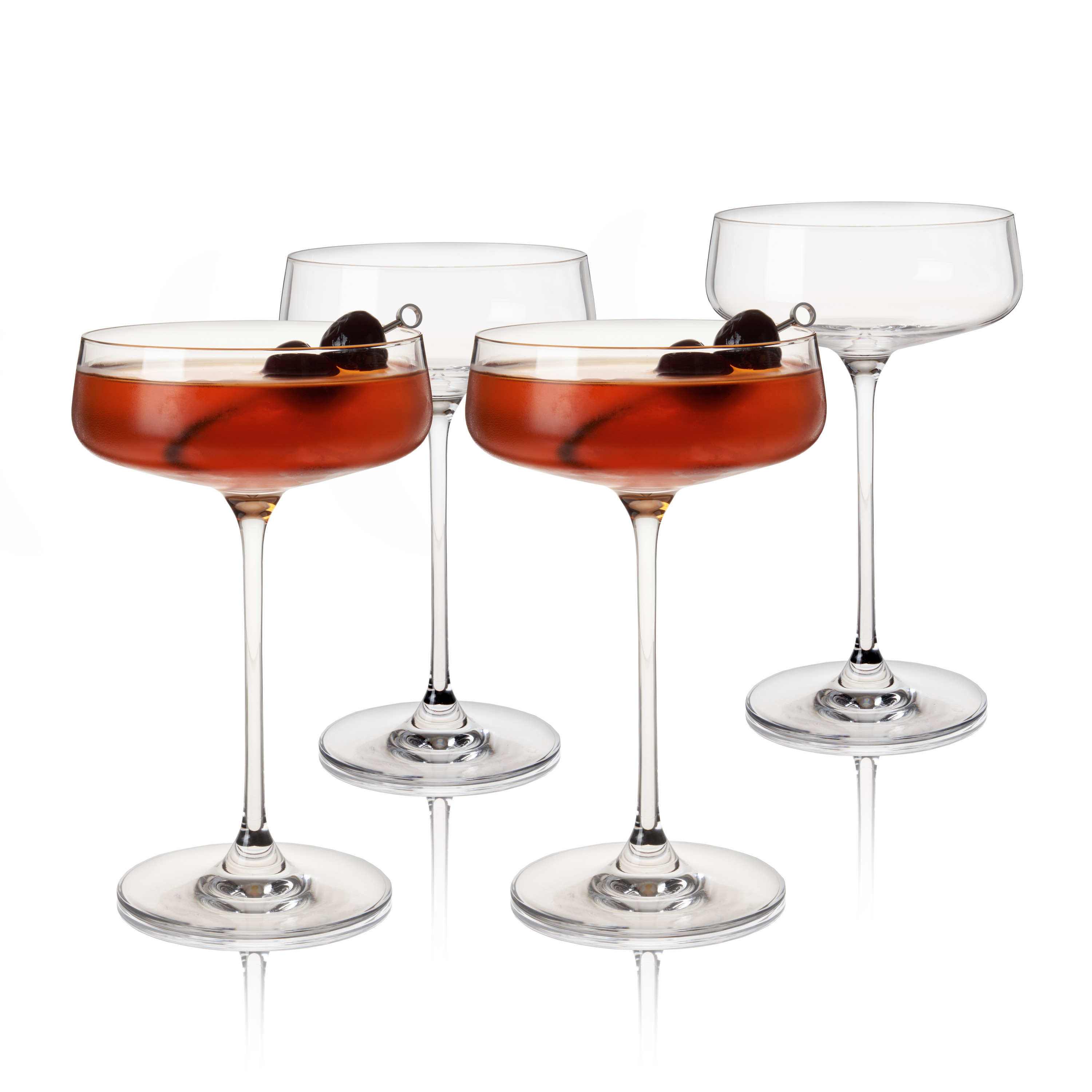 Viski® Reserve Julien Crystal Coupe Glass, set of 4 6