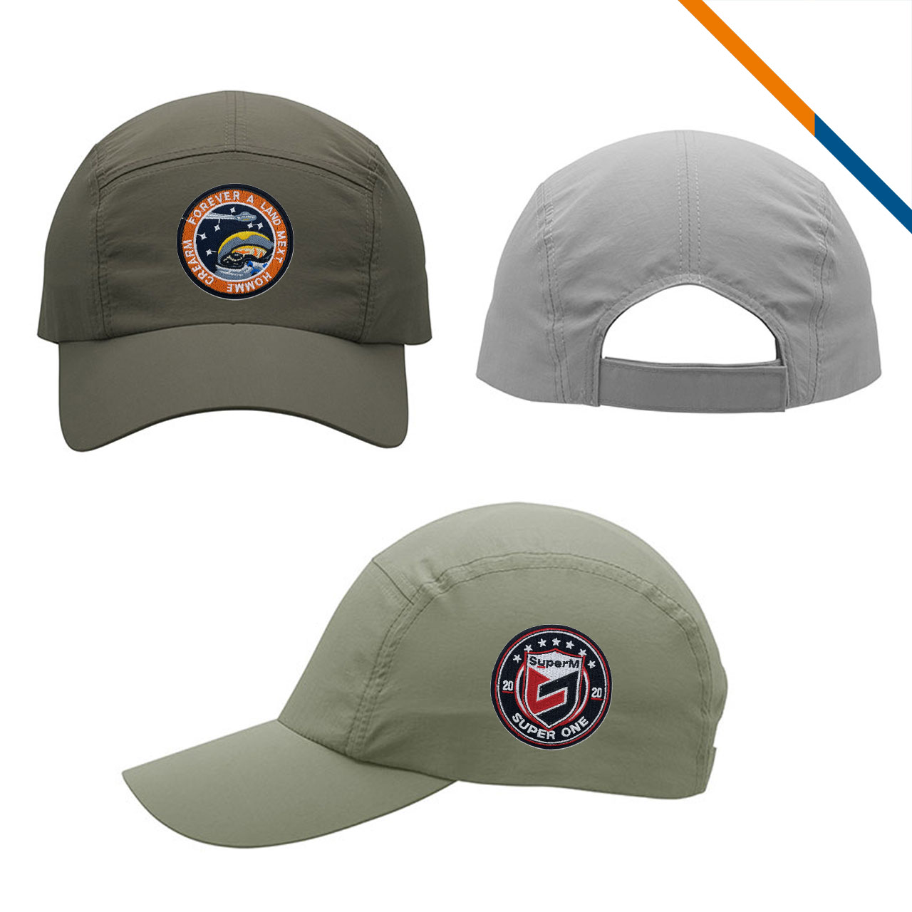 ApexCool Flexible Brim 5 Panel Performance Cap 7