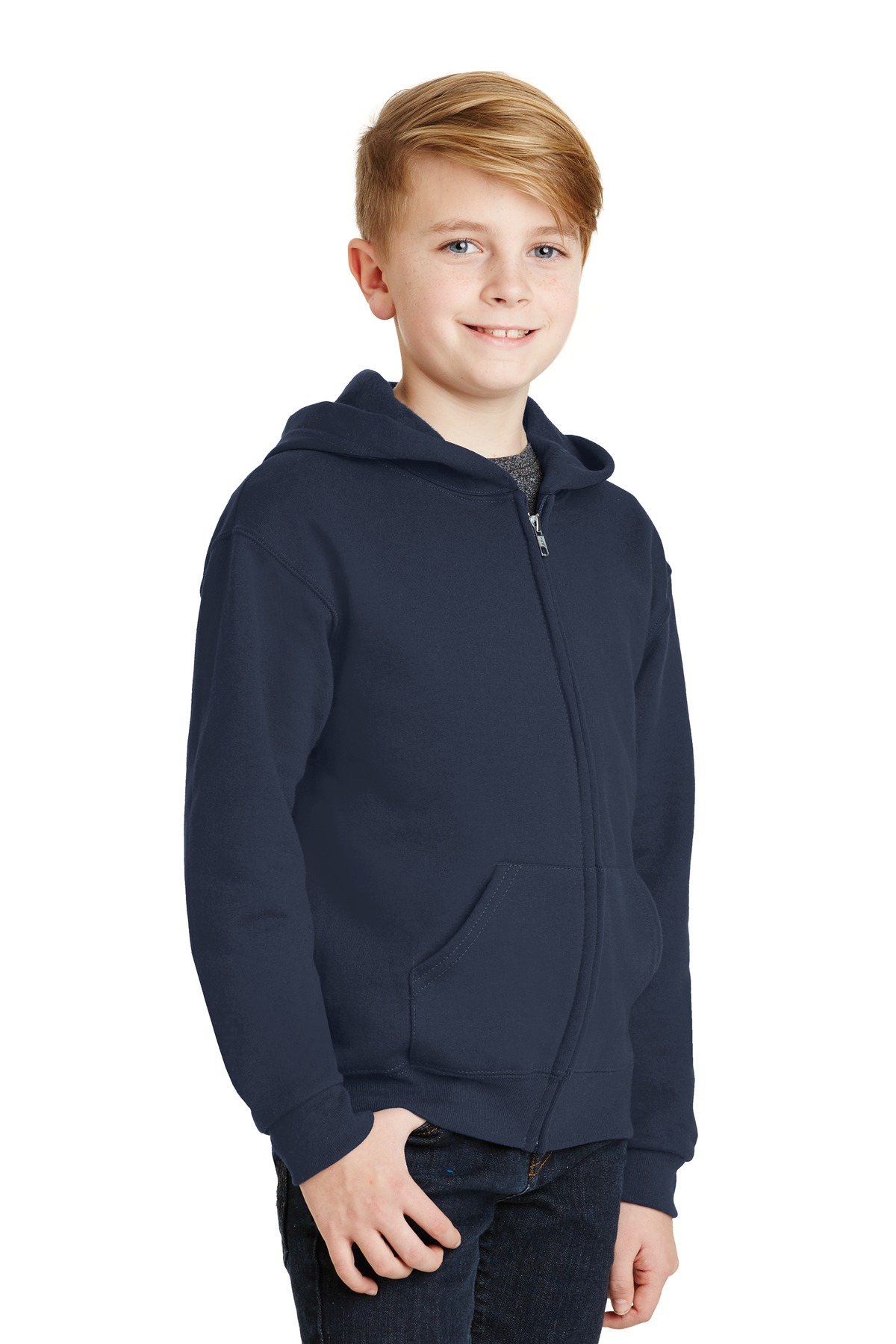 Jerzees® Youth NuBlend Full-Zip Hooded Sweatshirt 5
