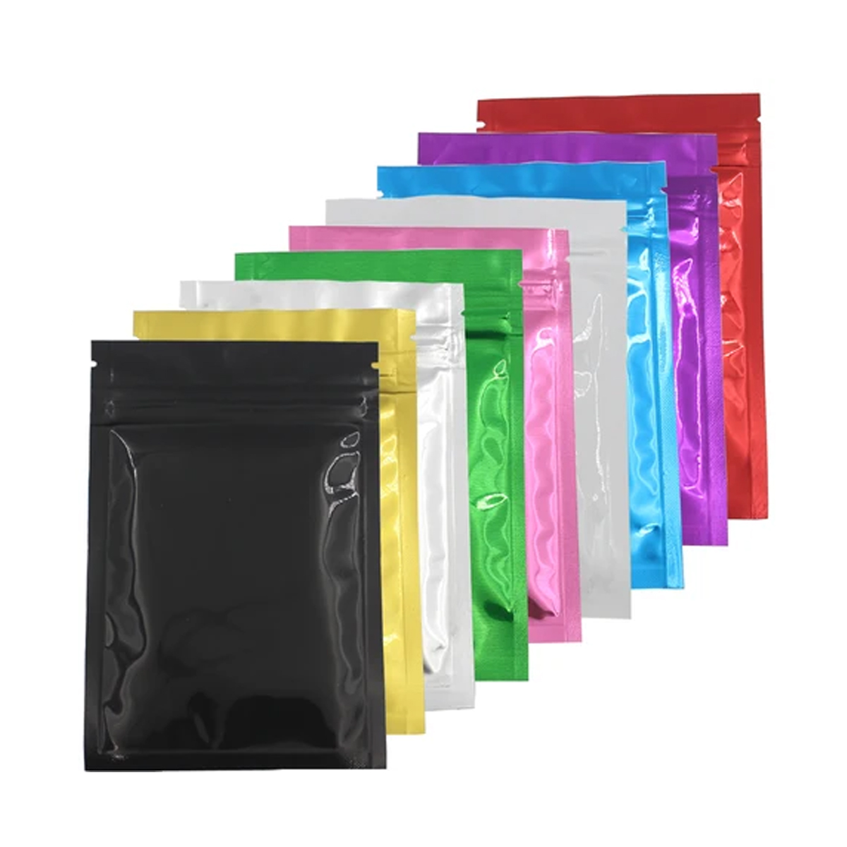 100 pc Flat Bottom Mylar Zip Lock Bags 5