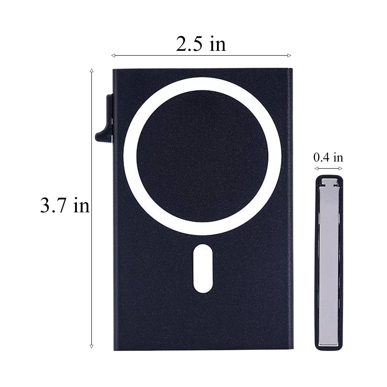 Aluminum Magnetic Phone Card Wallet 24