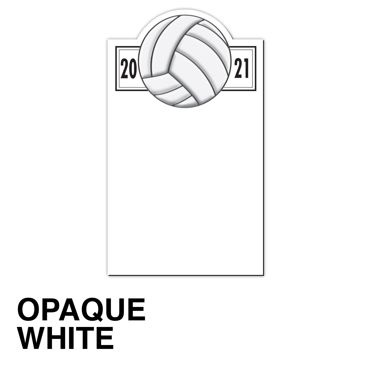 20 Mil Volleyball Schedule Magnet - Full Color 2